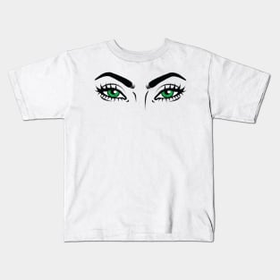 anime green eyes Kids T-Shirt